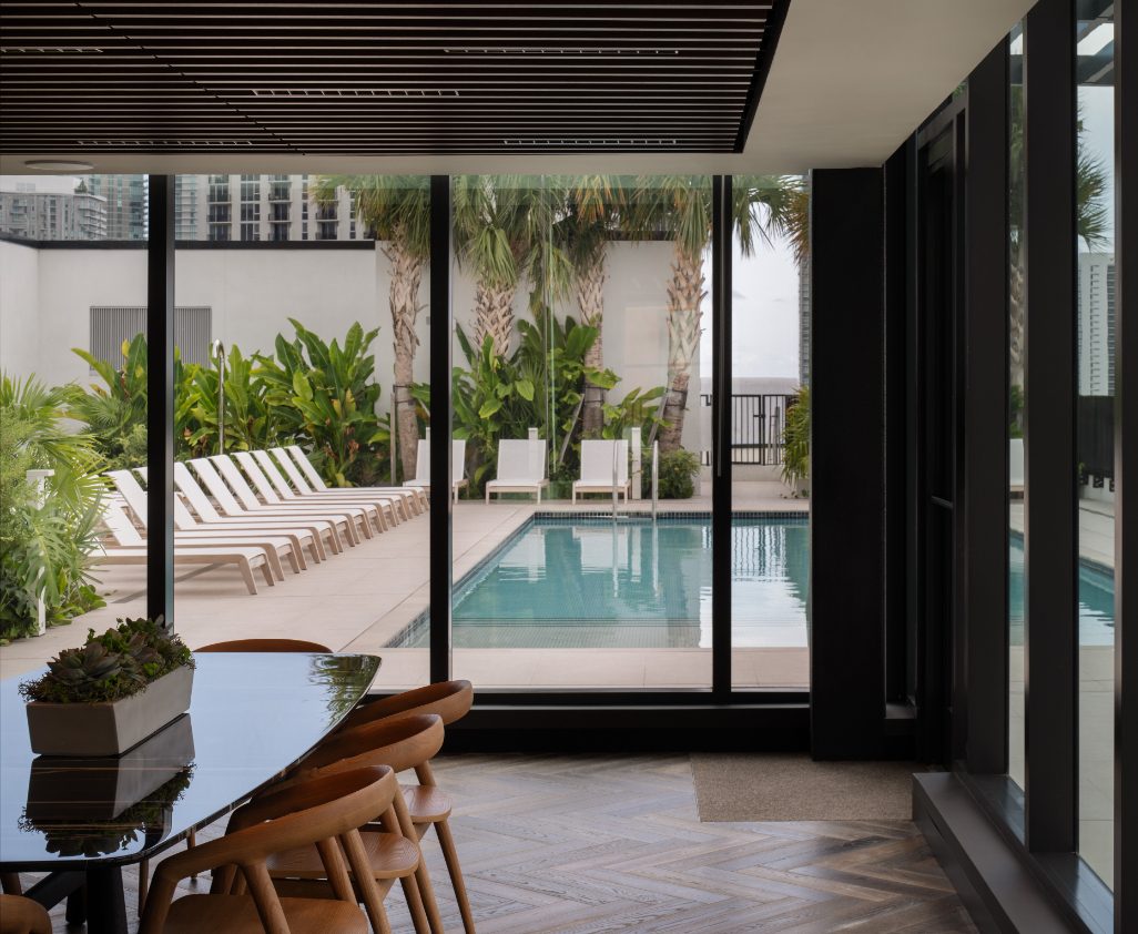 Wynwood Plaza Residences sky lounge interior - Miami, FL